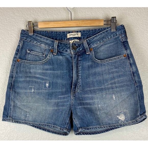 Levi's Made & Crafted Distressed Beau Shorts - Picture 1 of 8